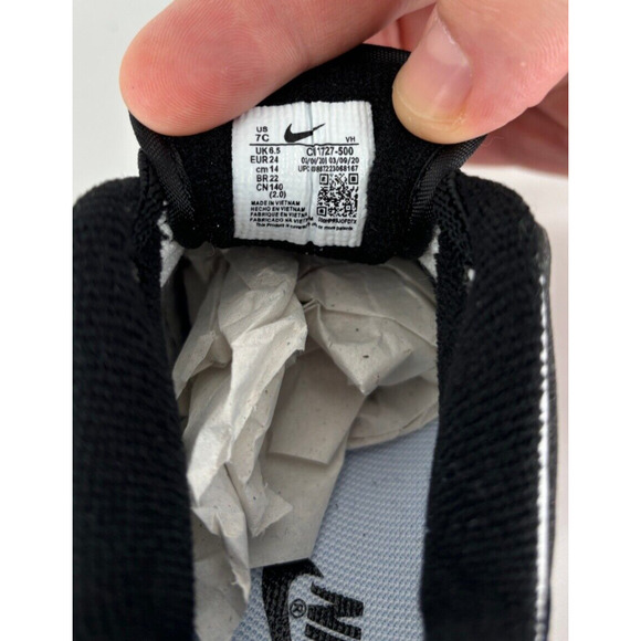 Nike Dunk Low Retro White Black Panda (TD) Sneaker Shoe Kids Size 7C New CU1727 - Picture 7 of 8